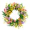 6 Pack: 24'' Multicolored Daisy Floral Spring Door Wreath
